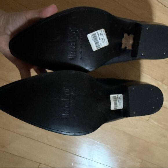 Mezcalero Mexico Made Embossed Leather Western Leather Booties in Blue 10EE - Picture 15 of 16